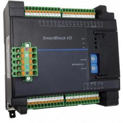 SmartBlock AC Power Monitor (3-phase).  Provides complete power measurements, including voltage, current, power, power factor, etc.  Direct connect up to 600Vac (voltage), and 0-5A (current) per phase